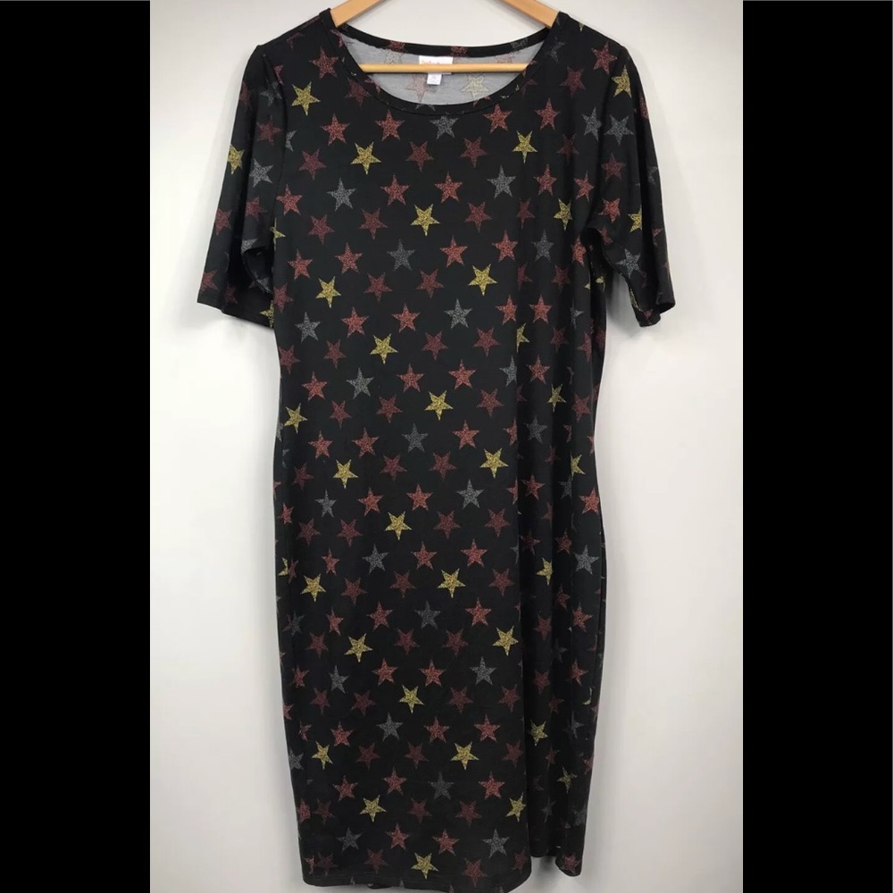 LulaRoe Julia - Country Star Pattern -XL - NWOT